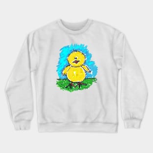 Funny and naughty chick, start the day doing his adventures Crewneck Sweatshirt